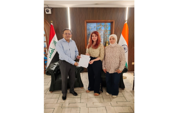 During a pre-departure ceremony held at the Embassy of India, Baghdad, Ambassador Soumen Bagchi handed over the visas and air tickets to the candidates selected for the ITEC (Indian Technical and Economic Cooperation) training courses and conveyed his best wishes for a successful and enriching training experience in India.